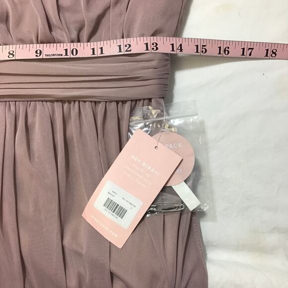 BIRDY GREY SZ S Mauve Kiko Sleeveless Halter Side Slit Maxi Dress NWT b170 - Picture 6 of 10